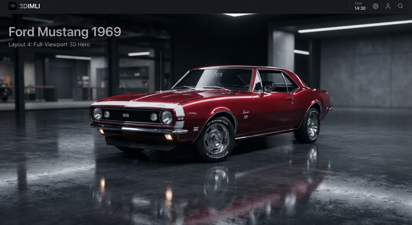 1967 Chevrolet Camaro SS 396 3D Model thumb image