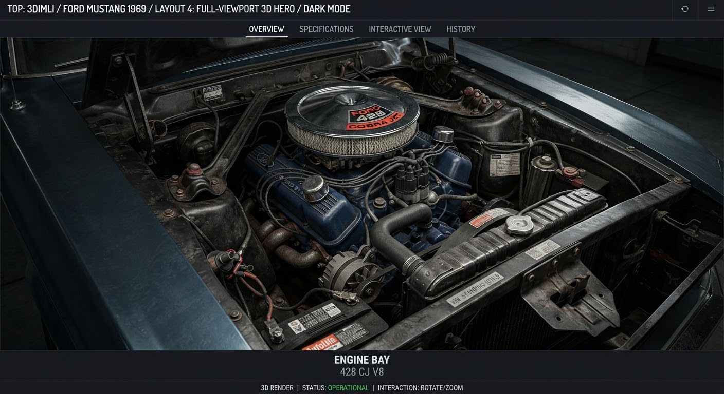 1969 Pontiac GTO The Judge 3D Model other image 1